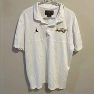 Jordan Brand Marquette Golden Eagles Basketball Polo. Size Large
